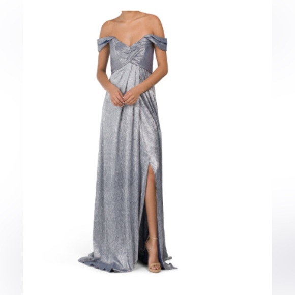 Rene by Rene Ruiz off the shoulder gown - Picture 1 of 2